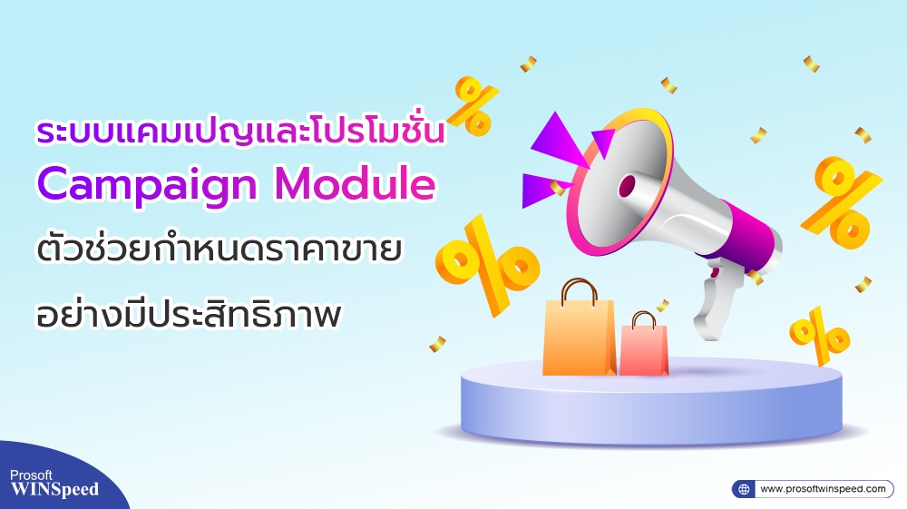 ระบบแคมเปญและโปรโมชั่น (Campaign Module) ตัวช่วยกำหนดราคาขายอย่างมีประสิทธิภาพ